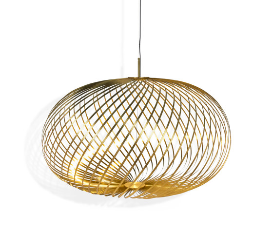 Spring Large Pendant Brass by Tom Dixon