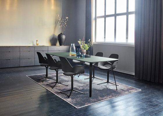 FALK | Dining chair - Metal legs, Amber seat | Chairs | HOUE