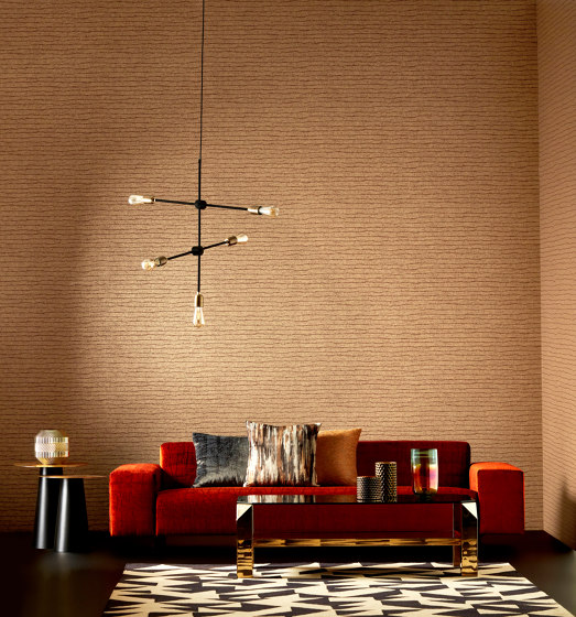 Nisiros Gold/Cinnabar | Wall coverings / wallpapers | Anthology