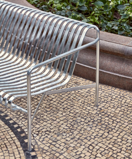 Palissade Dining Bench Hot Galvanised | Benches | HAY