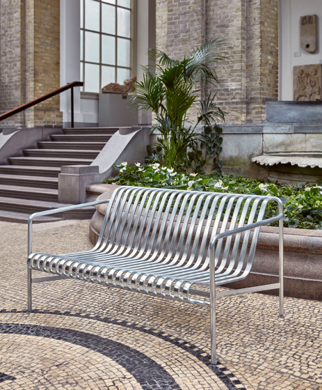 Palissade Dining Bench Hot Galvanised | Benches | HAY
