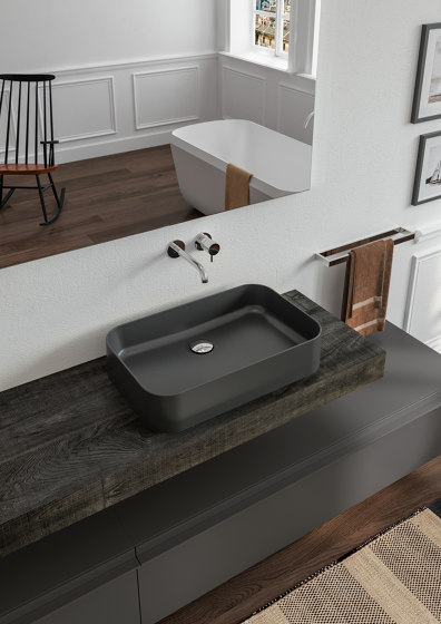 Legno Solid and Vintage Tops | Wash basins | Berloni Bagno