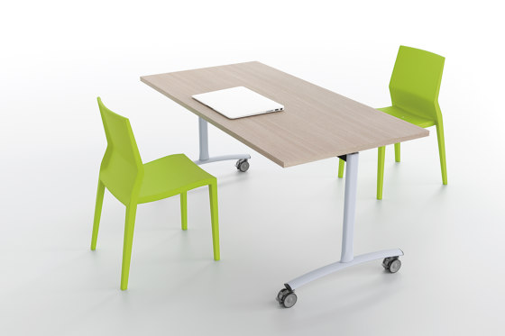 Archimede folding table with castors | Contract tables | Ibebi