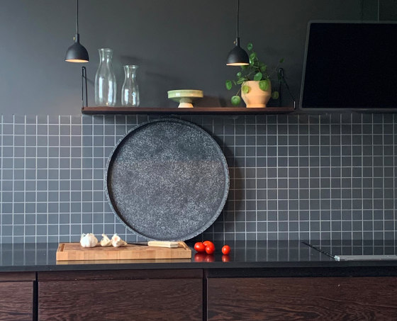 Terrazzo Table Plate Black | Trays | Trimm Copenhagen
