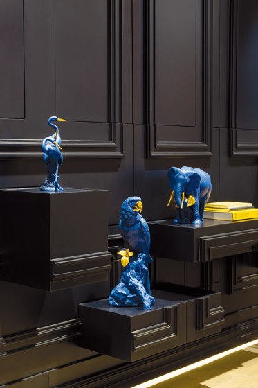 Bold Blue Collection | Leading The Way Elephants Sculpture | Limited Edition | Objekte | Lladró