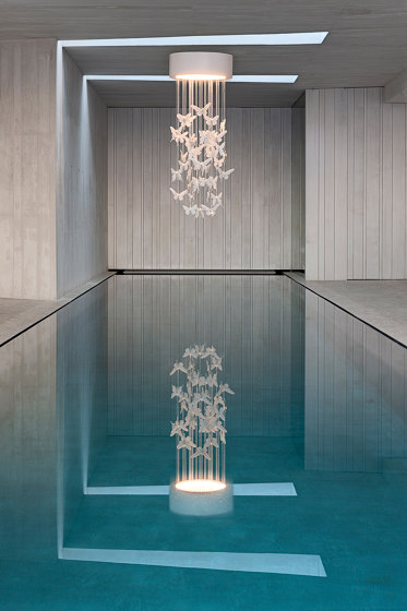 Re-cyclos Freeze Frame Butterflies Ceiling Lamp (CE) | Suspended lights | Lladró