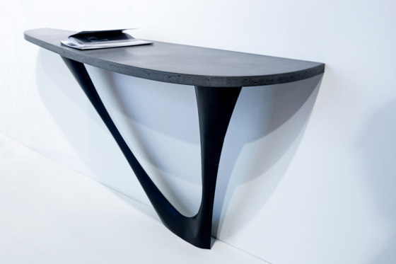 G-Console Duo Carbon Steel Graphite Grey | Tables de repas | Zieta