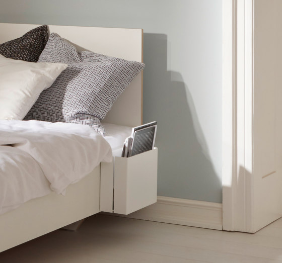 Flai bed CPL white with headboard | Beds | Müller small living