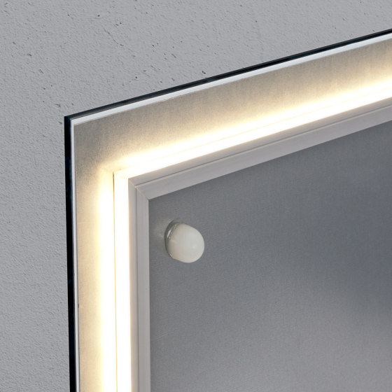 Lavagna magnetica in vetro Artverum LED light, 91 x 46 cm | Lampade parete | Sigel