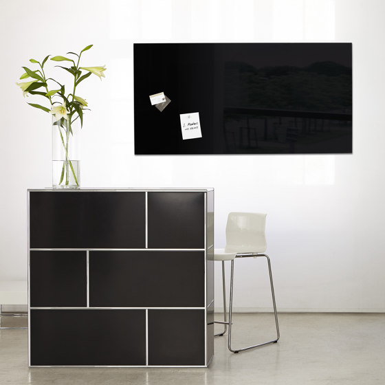 Tableau magnétique en verre "Artverum", gris, 165 x 115 cm | Chevalets de conférence / tableaux | Sigel