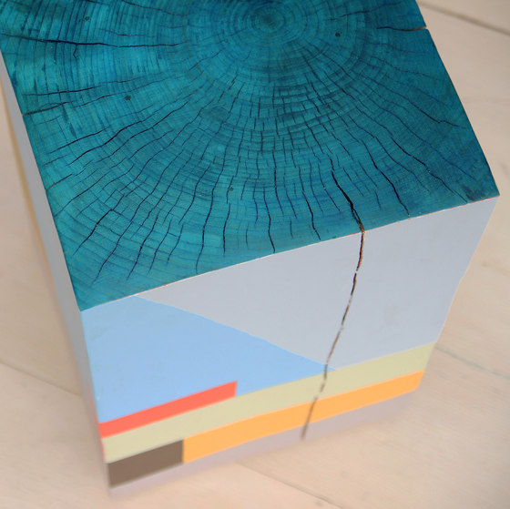 Geo Color Painted Cube Table | Beistelltische | Pfeifer Studio