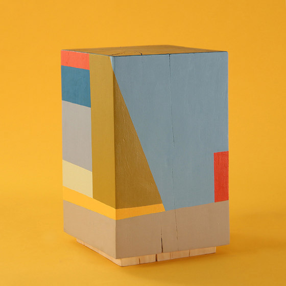 Geo Color Painted Cube Table | Tavolini alti | Pfeifer Studio