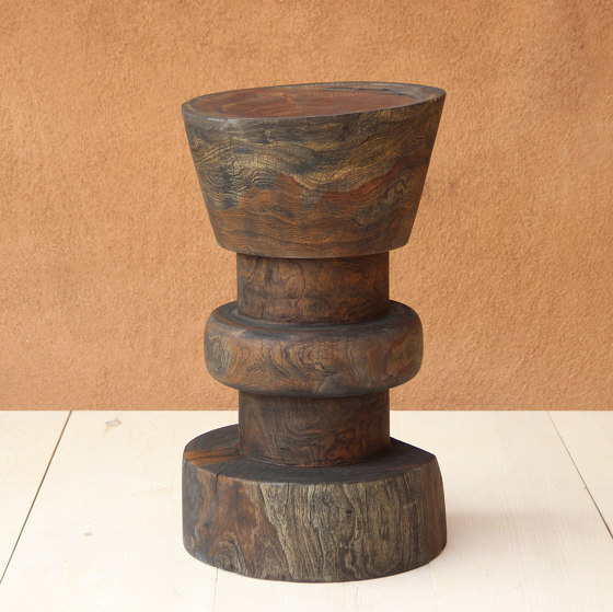 Jiro Turned Wood Counter Stool | Sedie bancone | Pfeifer Studio