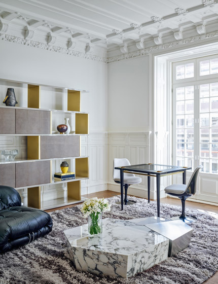 In The Mood For Leather | In & Out Bookshelf | Shelving | CRISTINA JORGE DE CARVALHO COLLECTIONS