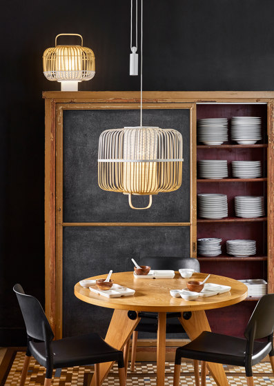 Bamboo | Pendant Lamp | XL Black by Forestier