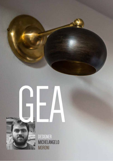 Gea | Small spot light characterized by soft lines | Suspensions | Bronzetto