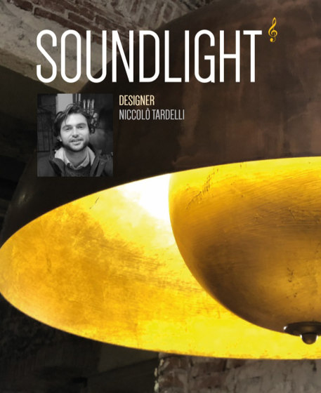 Soundlight | Chandelier half sfere with integrated sound large | Suspended lights | Bronzetto