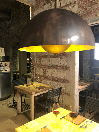 Soundlight | Table half sphere sound lamp | Luminaires de table | Bronzetto