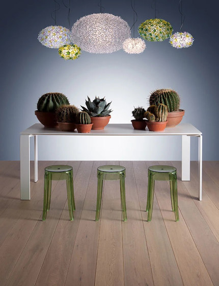 Four Soft Touch Aluminio/Blanco 158 x 79 cm | Mesas contract | Kartell