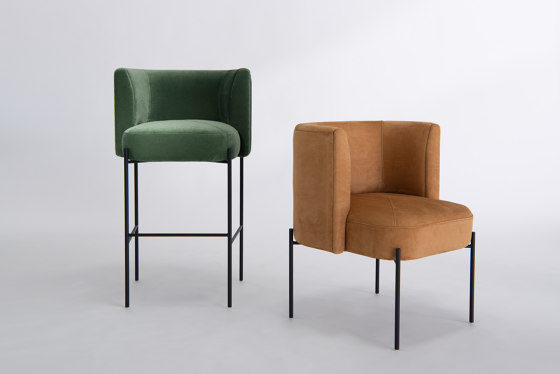 Capper Lounge Chair - with Metal Base | Armchairs | Phase Design