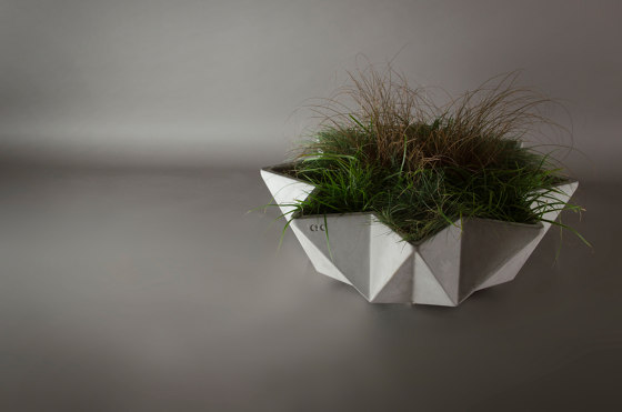 Kronen Bowl Planter, White |  | Adam Christopher Design