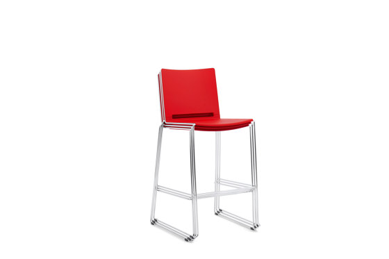 Multi S barstool with footrest, stackable | Sgabelli bancone | Ibebi