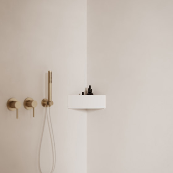 Bath Shelf Corner White | Bath shelves | NICHBA