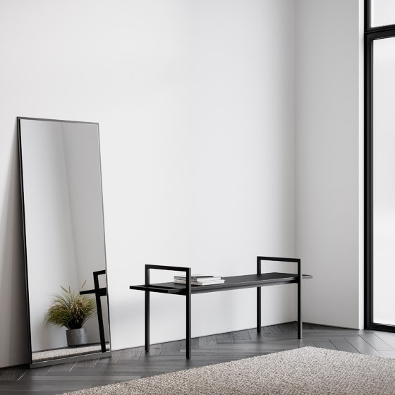 Mirror Small 49 x 79cm - Black | Mirrors | NICHBA