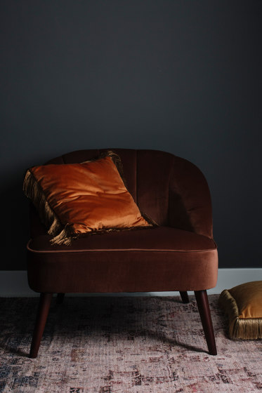 Chairs and Sofas | Beige Velvet Hans Armchair74X75X88cm | Sessel | Andrea House