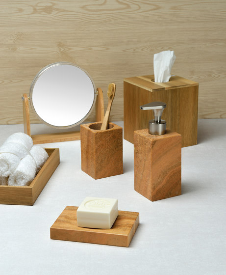 Bathroom Sets | Port-Bross Dent Ef. Marb/Br 7X5X10,5 | Portes-brosses à dents | Andrea House