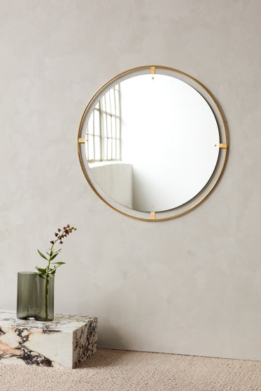 Nimbus Mirror, Rectangular, Polished Brass | Specchi | Audo Copenhagen