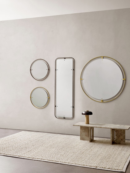 Nimbus Mirror, Rectangular, Bronzed Brass | Specchi | Audo Copenhagen