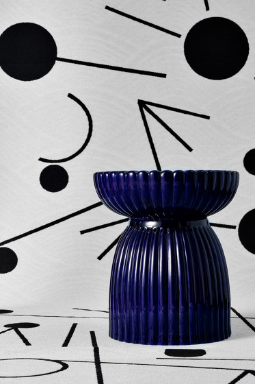 DU ROY | Ceramic Stool | Indigo Blue | Stools | Maison Dada