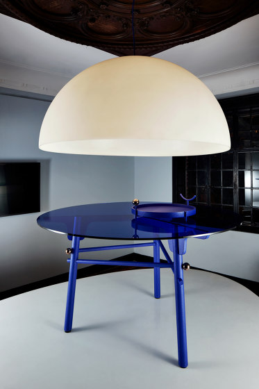 PARIS MING | Round Dining table | Blue Indigo | Dining tables | Maison Dada