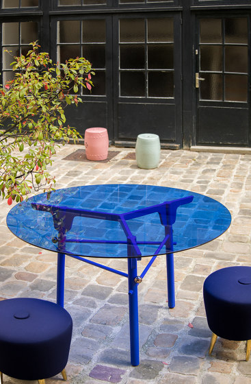 PARIS MING | Rectangular Dining Table | Blue Indigo | Esstische | Maison Dada