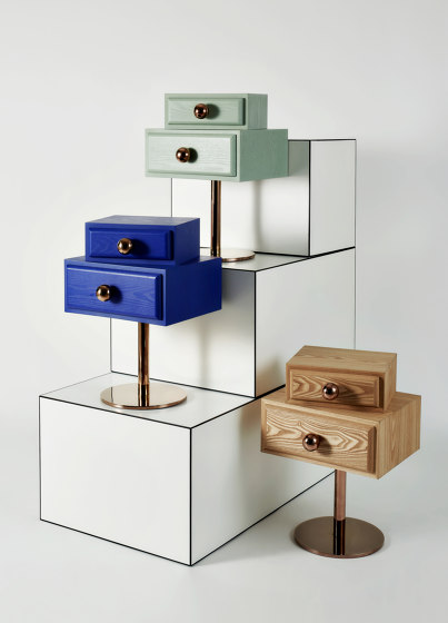 STAND BY ME | Side Table | Blue Indigo | Mesas auxiliares | Maison Dada