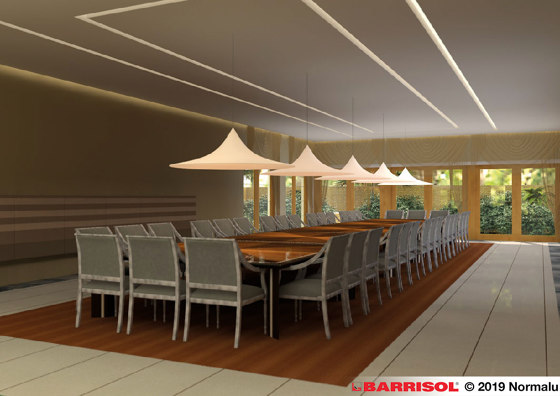Lighting Designers | Barrisol Luminaire PLUS® by Alix Videlier | Suspended lights | BARRISOL