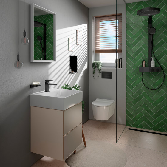 Croma E Showerpipe 280 1jet EcoSmart con termostato | Grifería para duchas | Hansgrohe