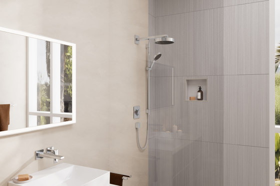 Croma E Showerpipe 280 1jet EcoSmart con termostato | Grifería para duchas | Hansgrohe