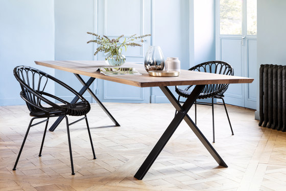 Albert dining table black X base | Dining tables | Vincent Sheppard