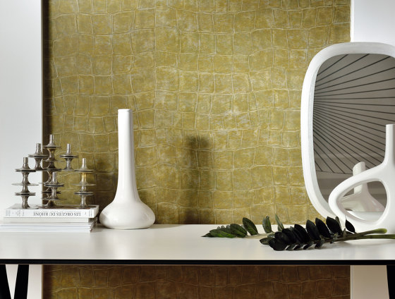 Anguille Big Croco Legend | VP 425 04 | Wall coverings / wallpapers | Elitis