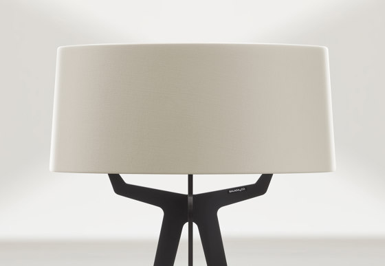 No. 35 Floor Lamp Shiny-Matt Collection - Silky Cream - Brass | Free-standing lights | BALADA & CO.