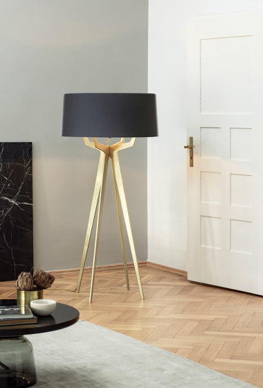 No. 35 Floor Lamp Matt Collection - Soft White - Brass | Free-standing lights | BALADA & CO.