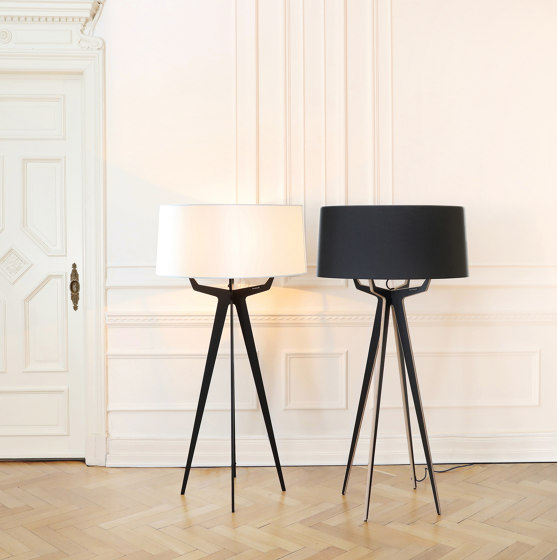 No. 35 Floor Lamp Velvet Collection - Beige - Brass | Free-standing lights | BALADA & CO.