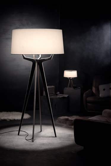 No. 35 Floor Lamp Matt Collection - Light Taupe - Brass | Lampade piantana | BALADA & CO.
