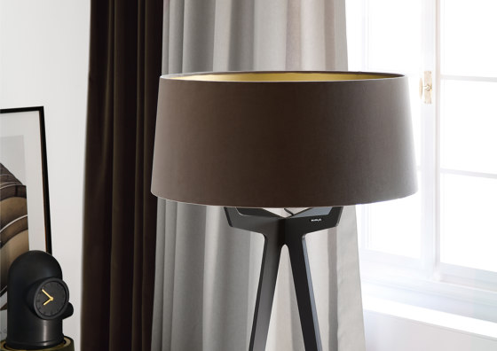 No. 35 Floor Lamp Matt Collection - Deep Black - Brass | Free-standing lights | BALADA & CO.