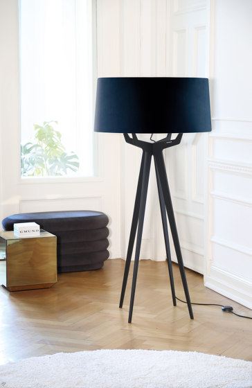 No. 35 Floor Lamp Velvet Collection - Beige - Brass | Free-standing lights | BALADA & CO.