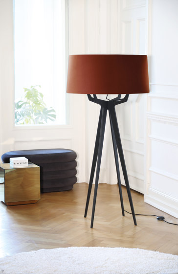 No. 35 Floor Lamp Shiny-Matt Collection - Tan Gold - Fenix NTM® | Free-standing lights | BALADA & CO.