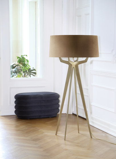 No. 35 Floor Lamp Velvet Collection - Rose The - Brass | Lámparas de pie | BALADA & CO.