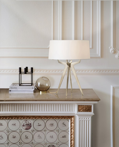 No. 35 Table Lamp Velvet Collection - Beige - Brass | Table lights | BALADA & CO.